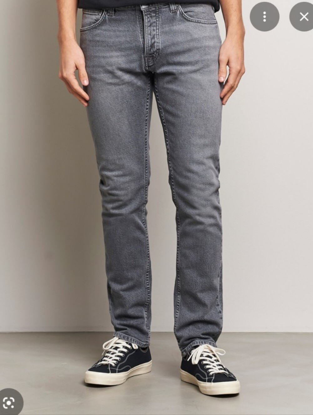 Nudie Jeans Grim Tim Slim Fit Cygnet Grey 33x30.5"